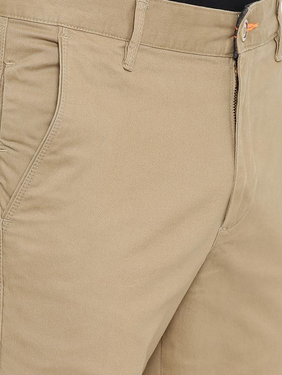 brown solid chinos - 16662371 - Zoom Image - 5