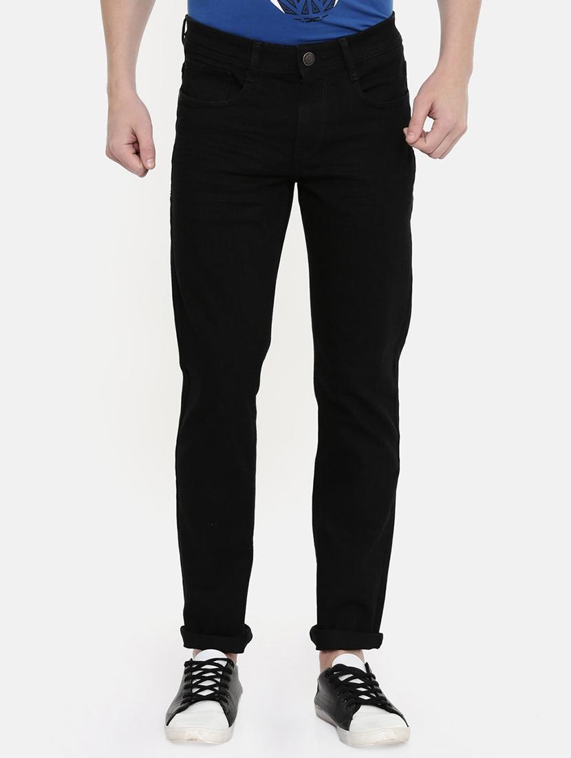 black solid plain jeans - 16662375 - Zoom Image - 1
