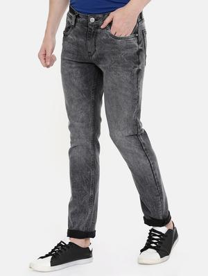 black heavy washed jeans - 16662378 - Standard Image - 2