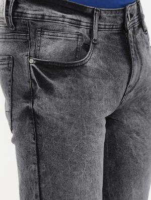 black heavy washed jeans - 16662378 - Standard Image - 5