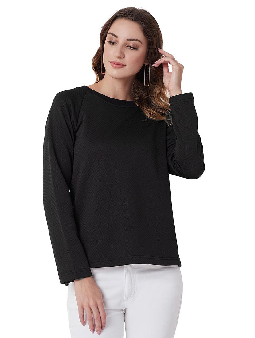 round neck raglan sleeved sweatshirt - 16662695 - Zoom Image - 1