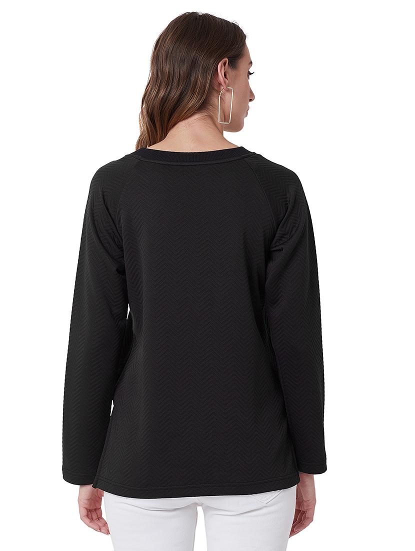 round neck raglan sleeved sweatshirt - 16662695 - Zoom Image - 3