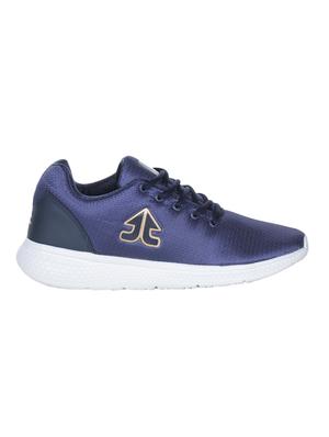 navy fabric lace up sport shoes - 16662714 - Standard Image - 2