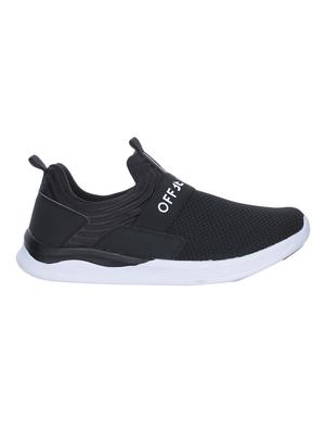 black fabric slipon sport shoes - 16662715 - Standard Image - 2
