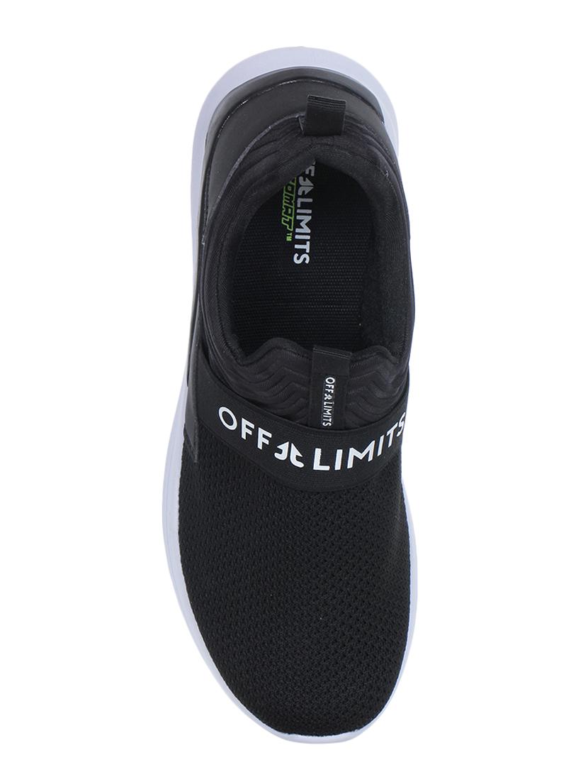 black fabric slipon sport shoes - 16662715 - Zoom Image - 4