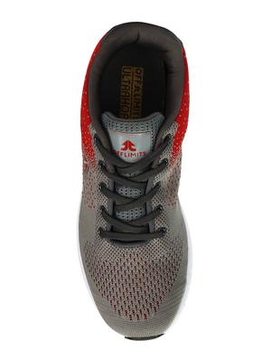 grey fabric lace up sport shoes - 16662720 - Standard Image - 4