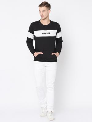 black color block sweatshirt - 16662732 - Standard Image - 4