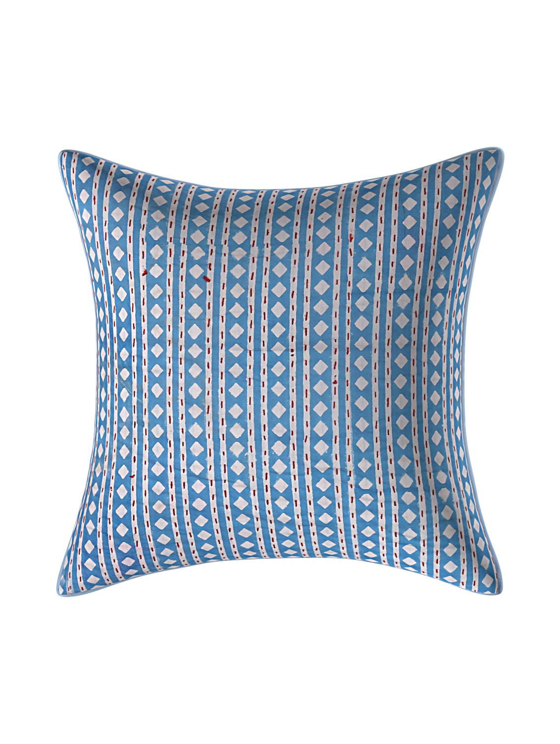 cotton kantha work dimond design cushion covers - 16662852 - Zoom Image - 3
