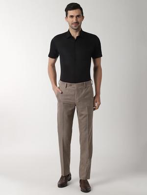 black solid formal shirt - 16663303 - Standard Image - 4