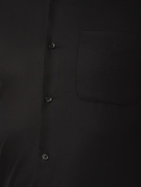black solid formal shirt - 16663303 - Zoom Image - 5