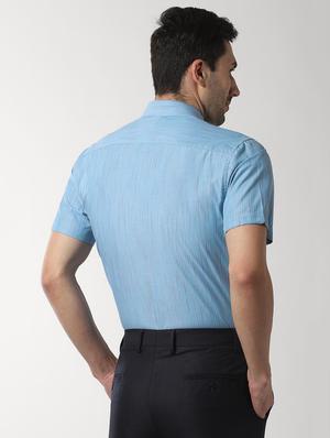 blue striped formal shirt - 16663409 - Standard Image - 3