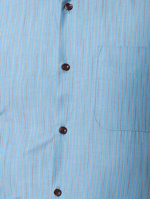blue striped formal shirt - 16663409 - Standard Image - 5