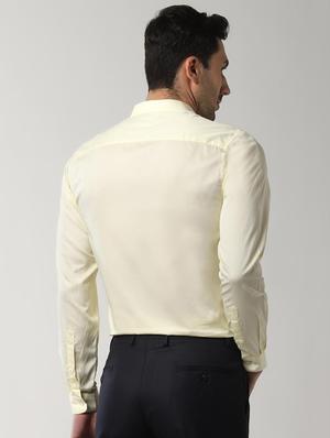 yellow solid formal shirt - 16663419 - Standard Image - 3