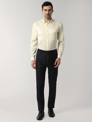 yellow solid formal shirt - 16663419 - Standard Image - 4