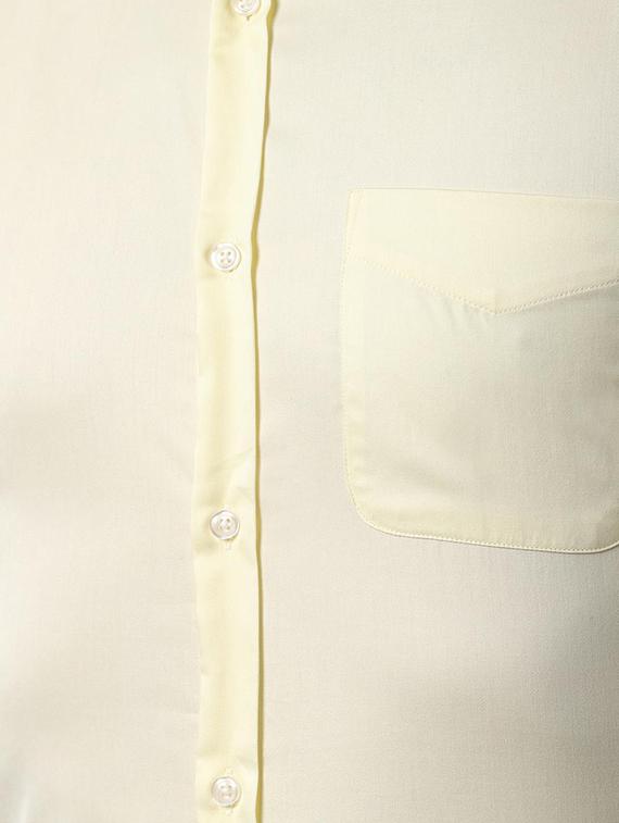 yellow solid formal shirt - 16663419 - Zoom Image - 5
