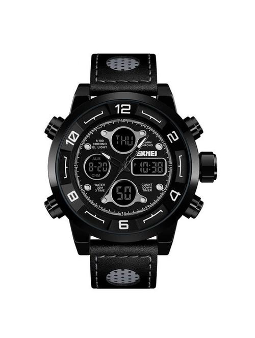 skmei 1371 black wrist watch for men - 16663562 - Standard Image - 1
