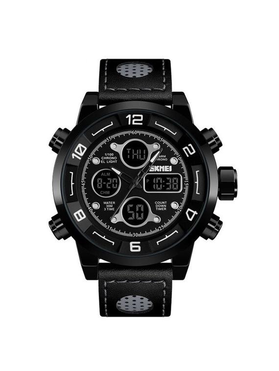 skmei 1371 black wrist watch for men - 16663562 - Zoom Image - 1