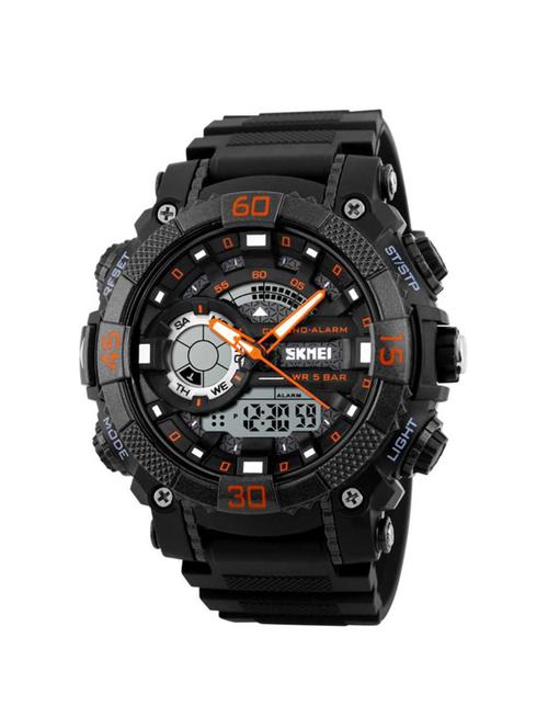 skmei 1228 orange wrist watch for men - 16663575 - Very Small Image - 1