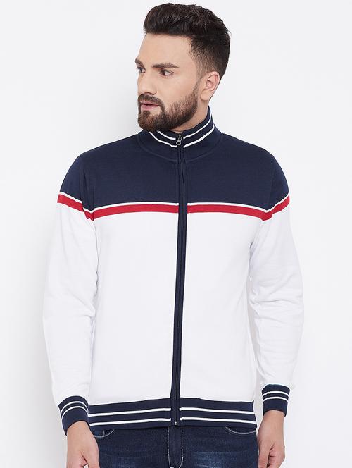 white color block sweatshirt - 16663718 - Standard Image - 1