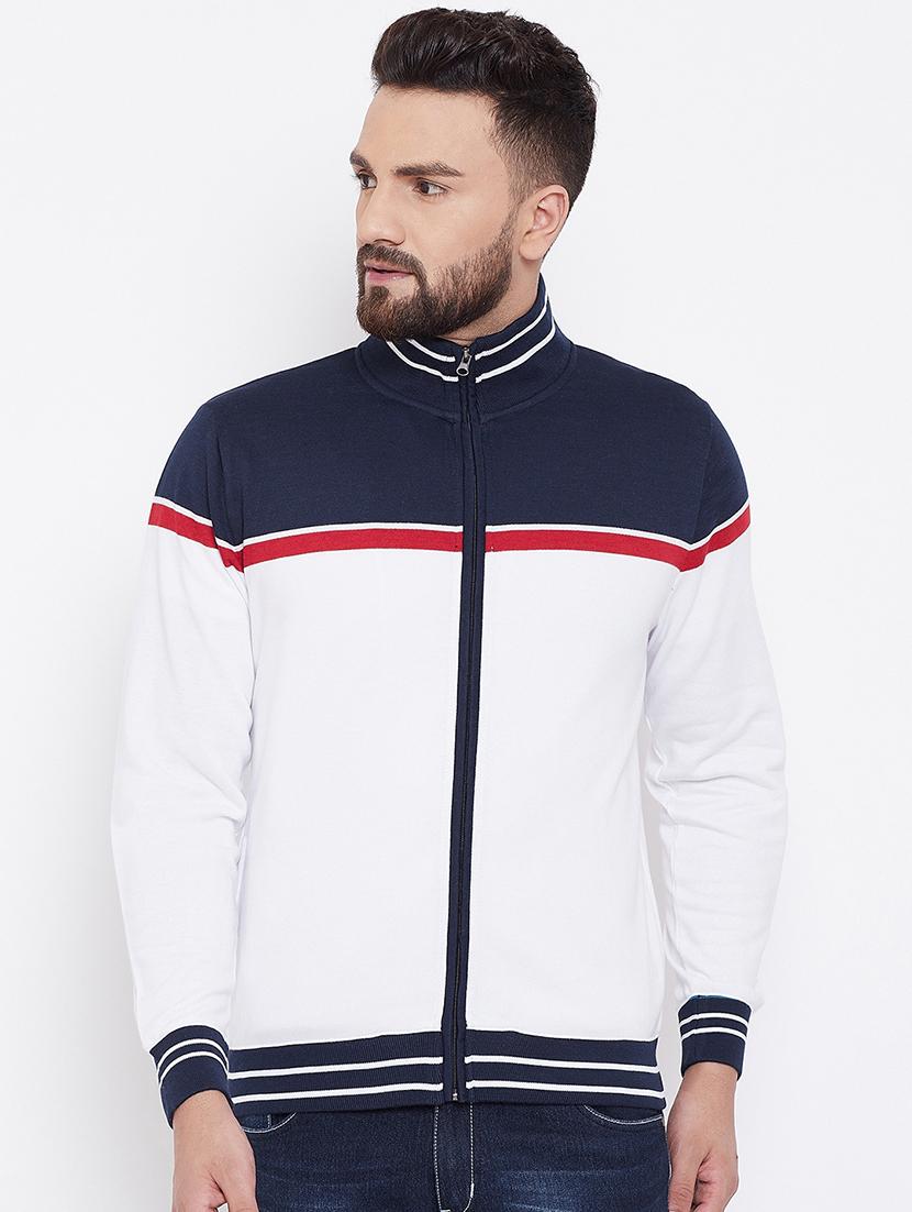 white color block sweatshirt - 16663718 - Zoom Image - 1