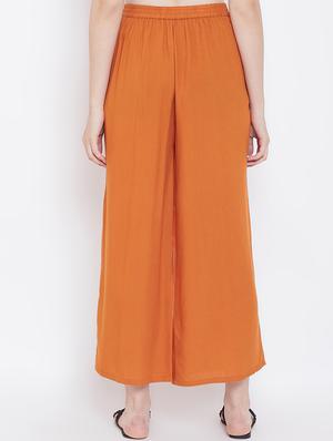 high rise solid palazzo - 16663799 - Standard Image - 3