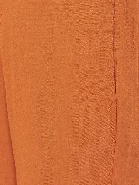 high rise solid palazzo - 16663799 - Zoom Image - 4
