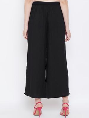high rise solid palazzo - 16663801 - Standard Image - 3