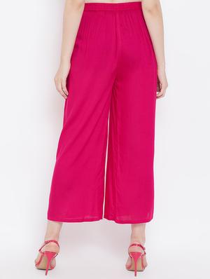 high rise solid palazzo - 16663805 - Standard Image - 3