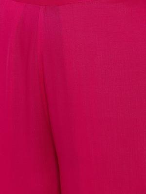 high rise solid palazzo - 16663805 - Standard Image - 4