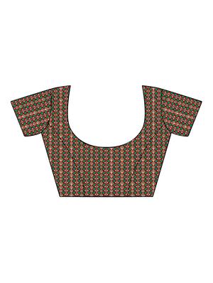 printed patola saree with blouse - 16664048 - Standard Image - 3