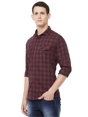 red checkered casual shirt - 16664729 - Standard Image - 2