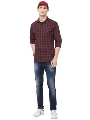red checkered casual shirt - 16664729 - Standard Image - 4