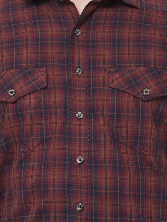red checkered casual shirt - 16664729 - Zoom Image - 5