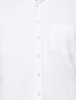 white solid casual shirt - 16664732 - Standard Image - 5