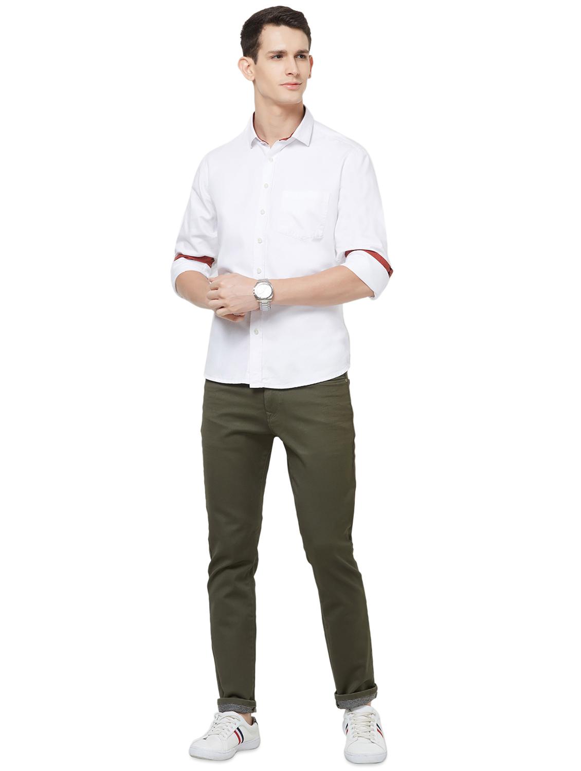 white solid casual shirt - 16664732 - Zoom Image - 4