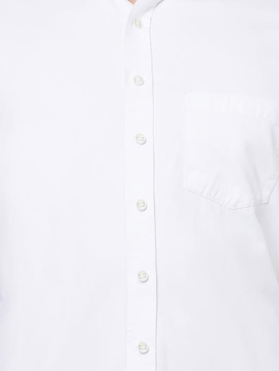 white solid casual shirt - 16664732 - Zoom Image - 5