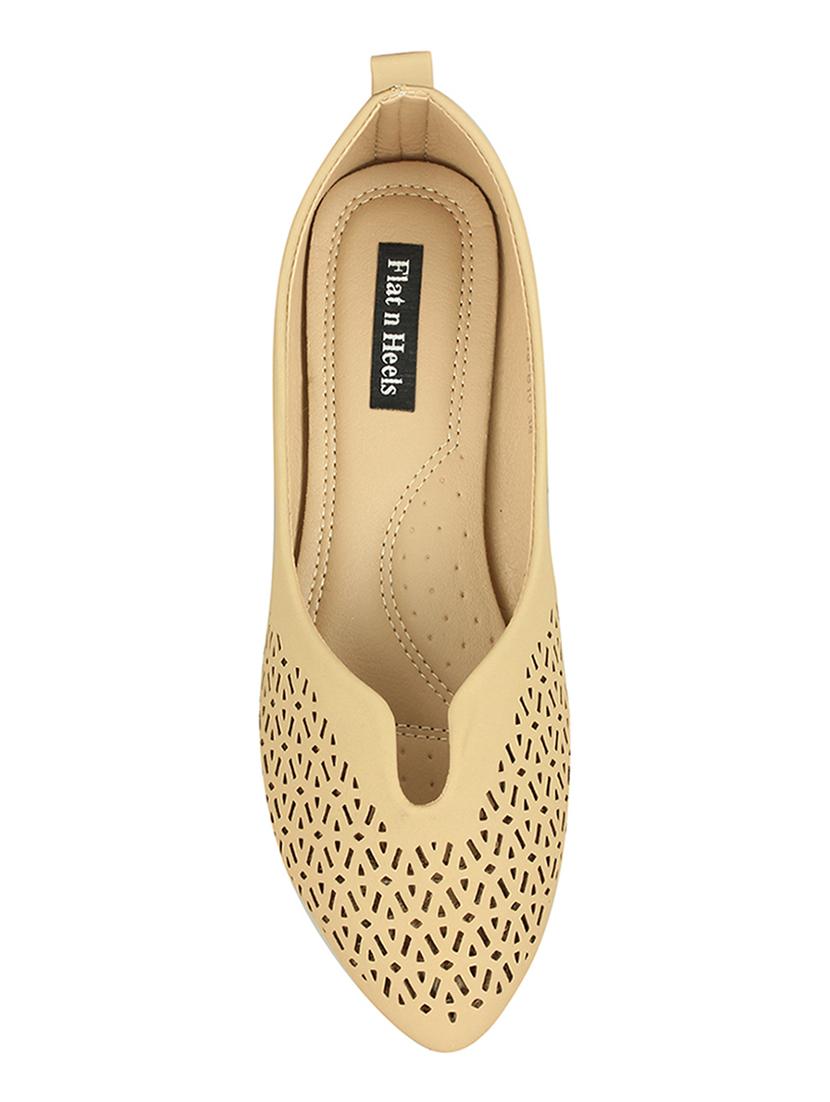 beige slip on ballerinas - 16665769 - Zoom Image - 4