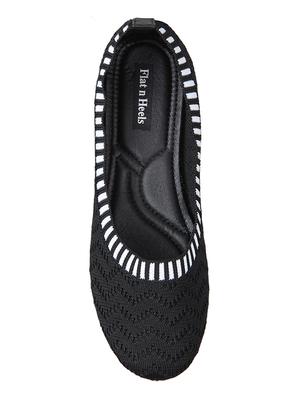black slip on ballerinas - 16665777 - Standard Image - 4