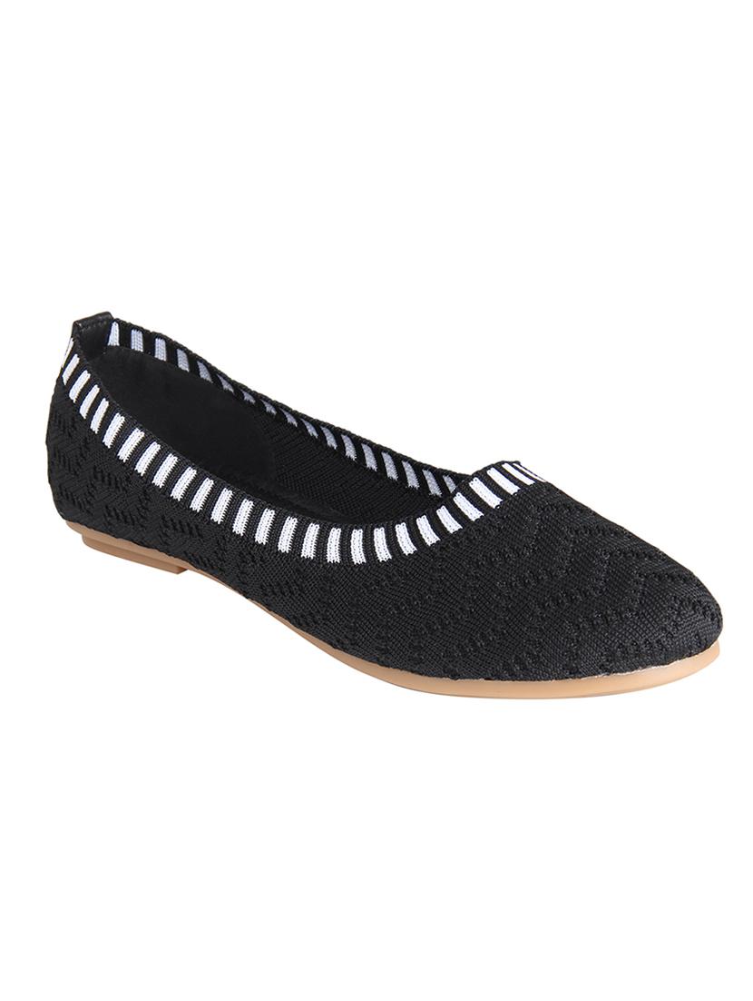 black slip on ballerinas - 16665777 - Zoom Image - 1