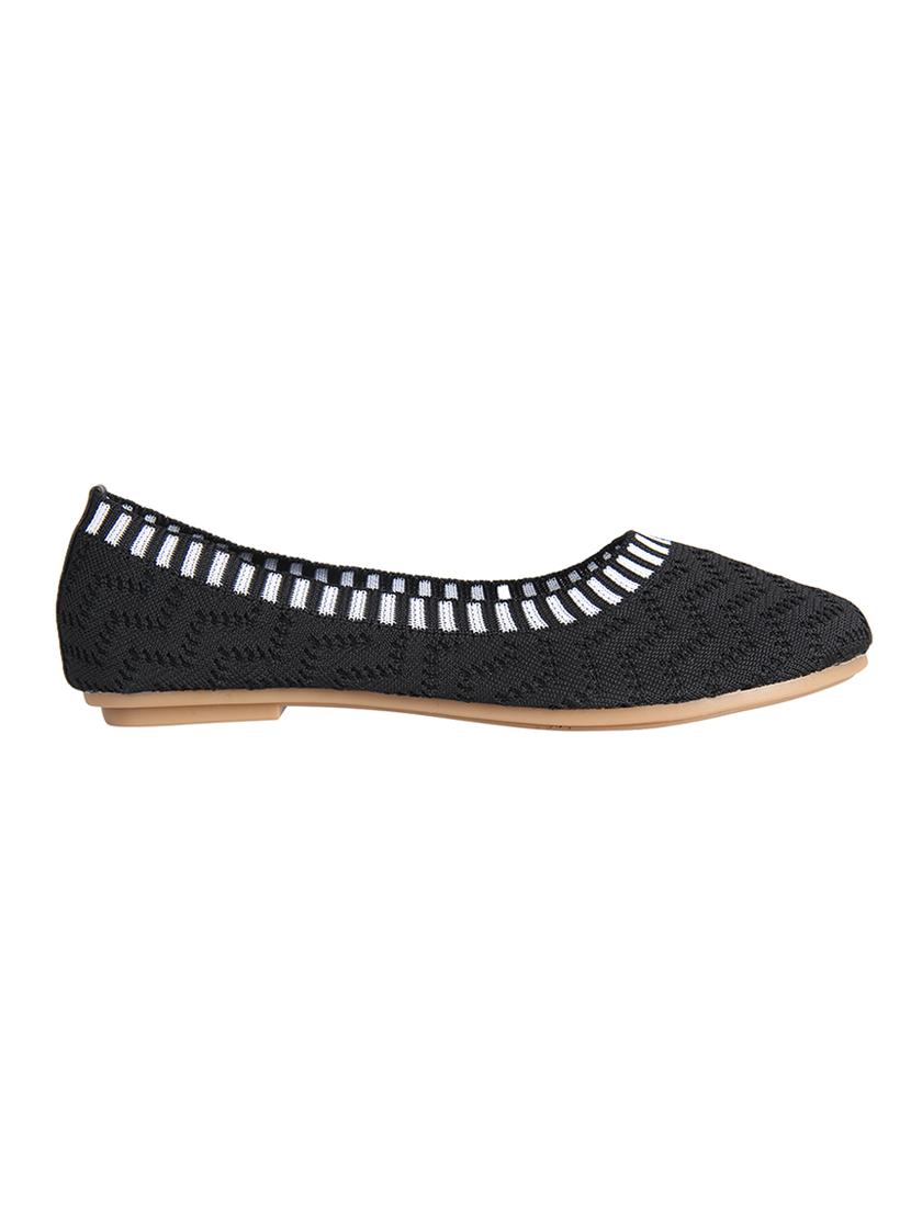 black slip on ballerinas - 16665777 - Zoom Image - 2