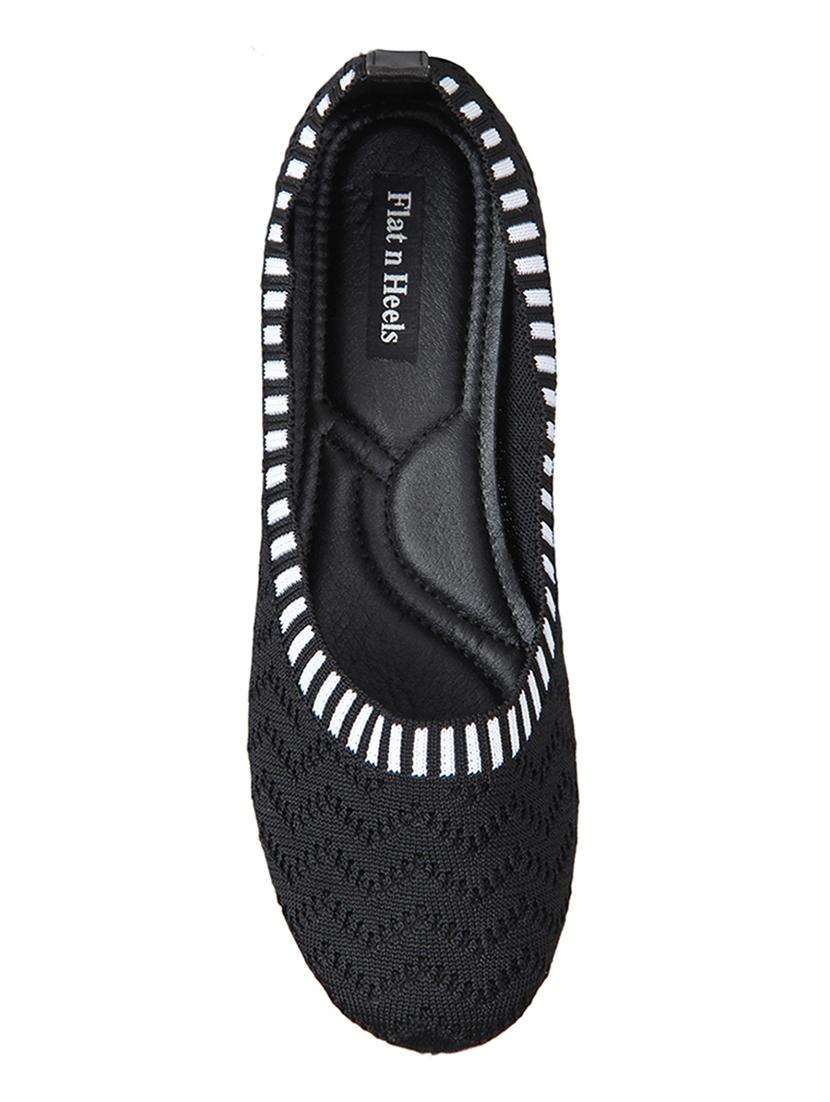 black slip on ballerinas - 16665777 - Zoom Image - 4