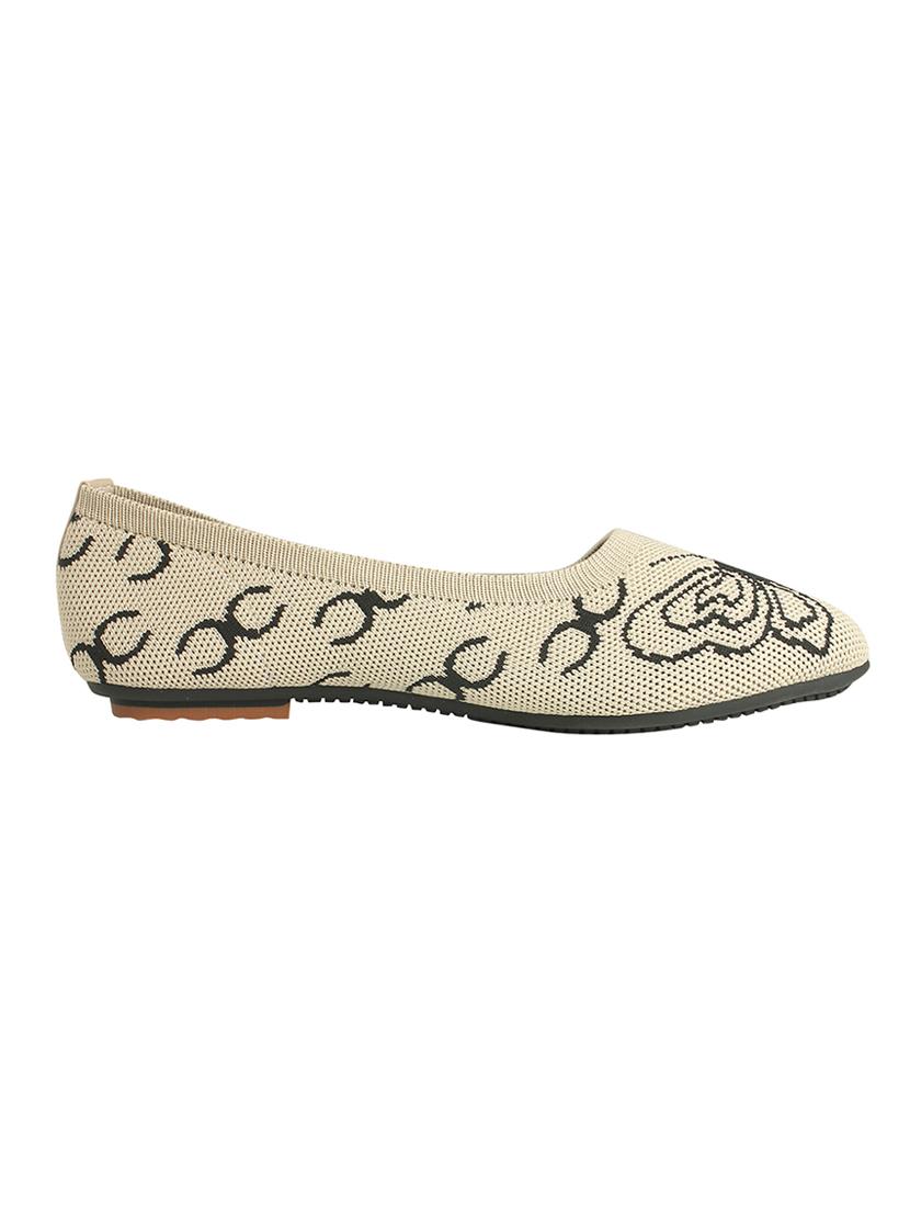 beige slip on ballerinas - 16665782 - Zoom Image - 2