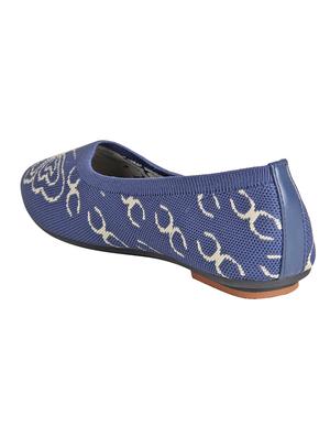 navy slip on ballerinas - 16665784 - Standard Image - 3