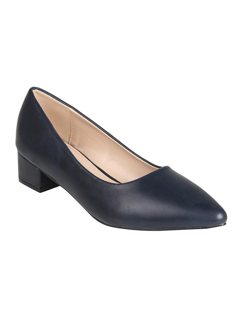 navy slip on pumps - 16665801 - Zoom Image - 1