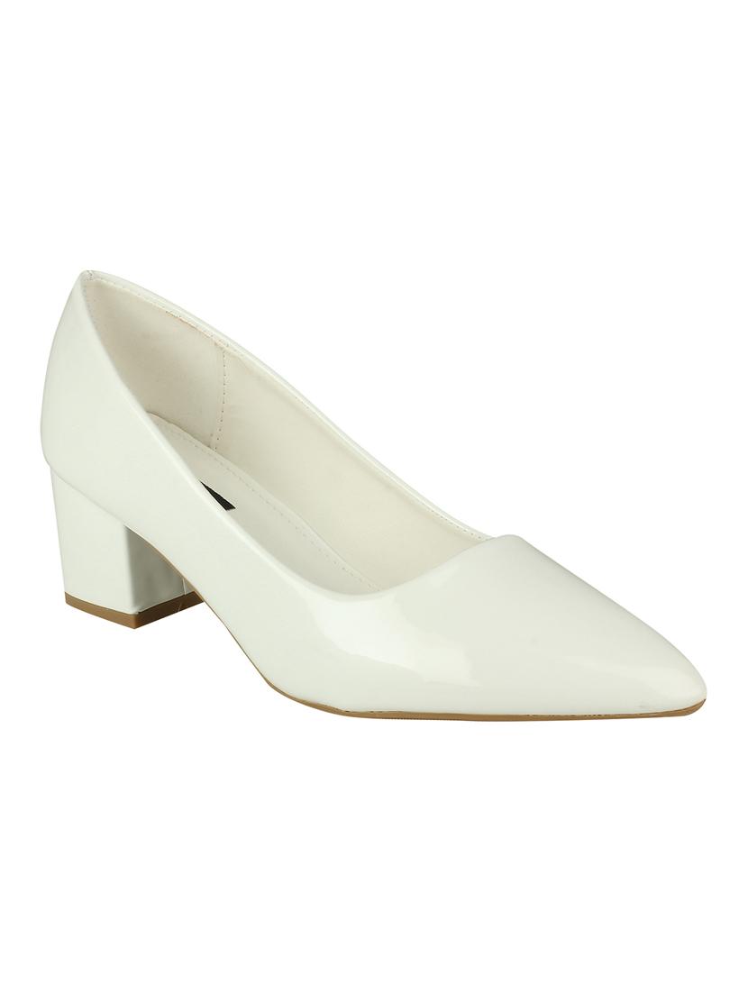 white slip on pumps - 16665819 - Zoom Image - 1