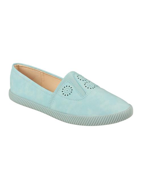 blue slip on casual shoes - 16665831 - Standard Image - 1