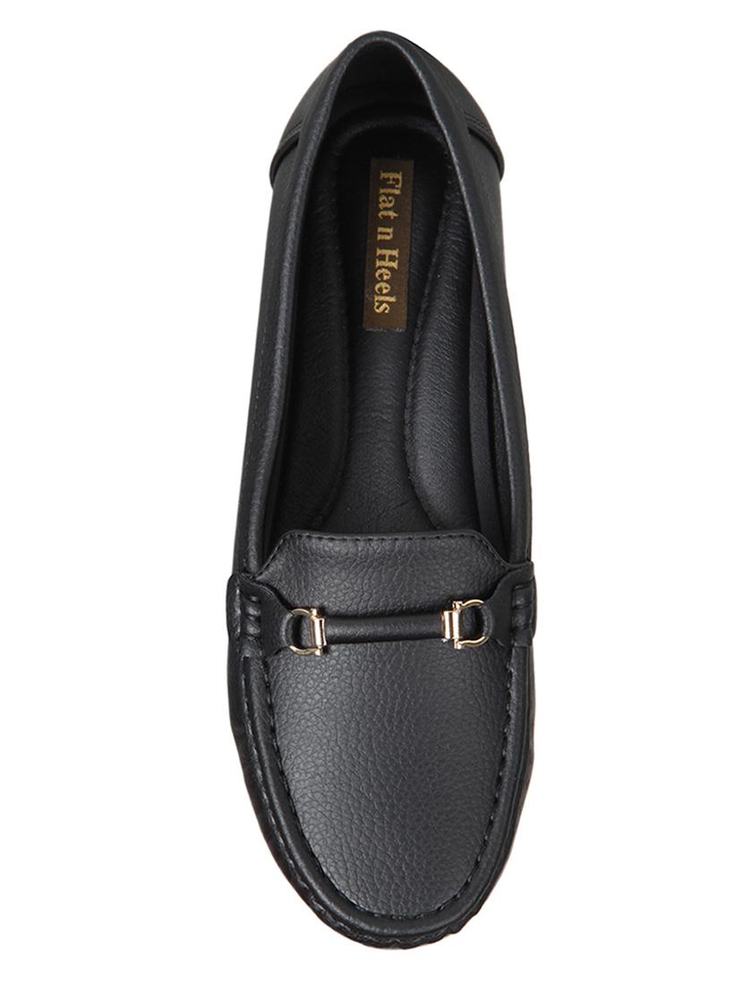 black slip on loafers - 16665840 - Zoom Image - 4