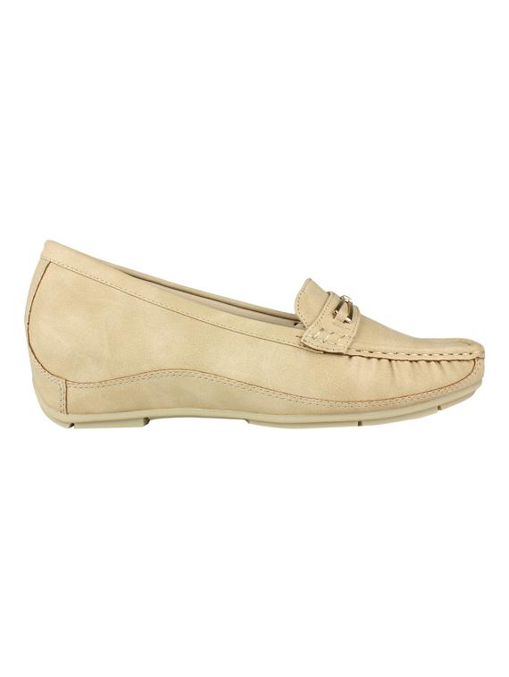 beige slip on loafers - 16665854 - Zoom Image - 2
