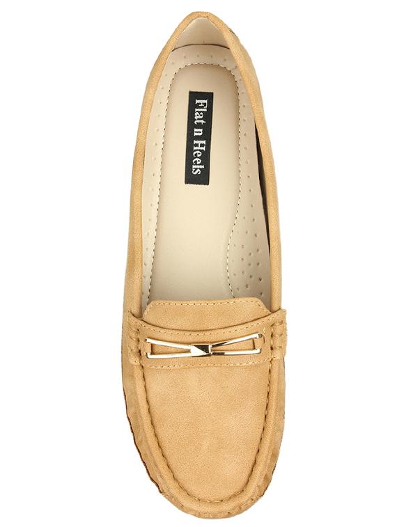 tan slip on loafers - 16665855 - Zoom Image - 4