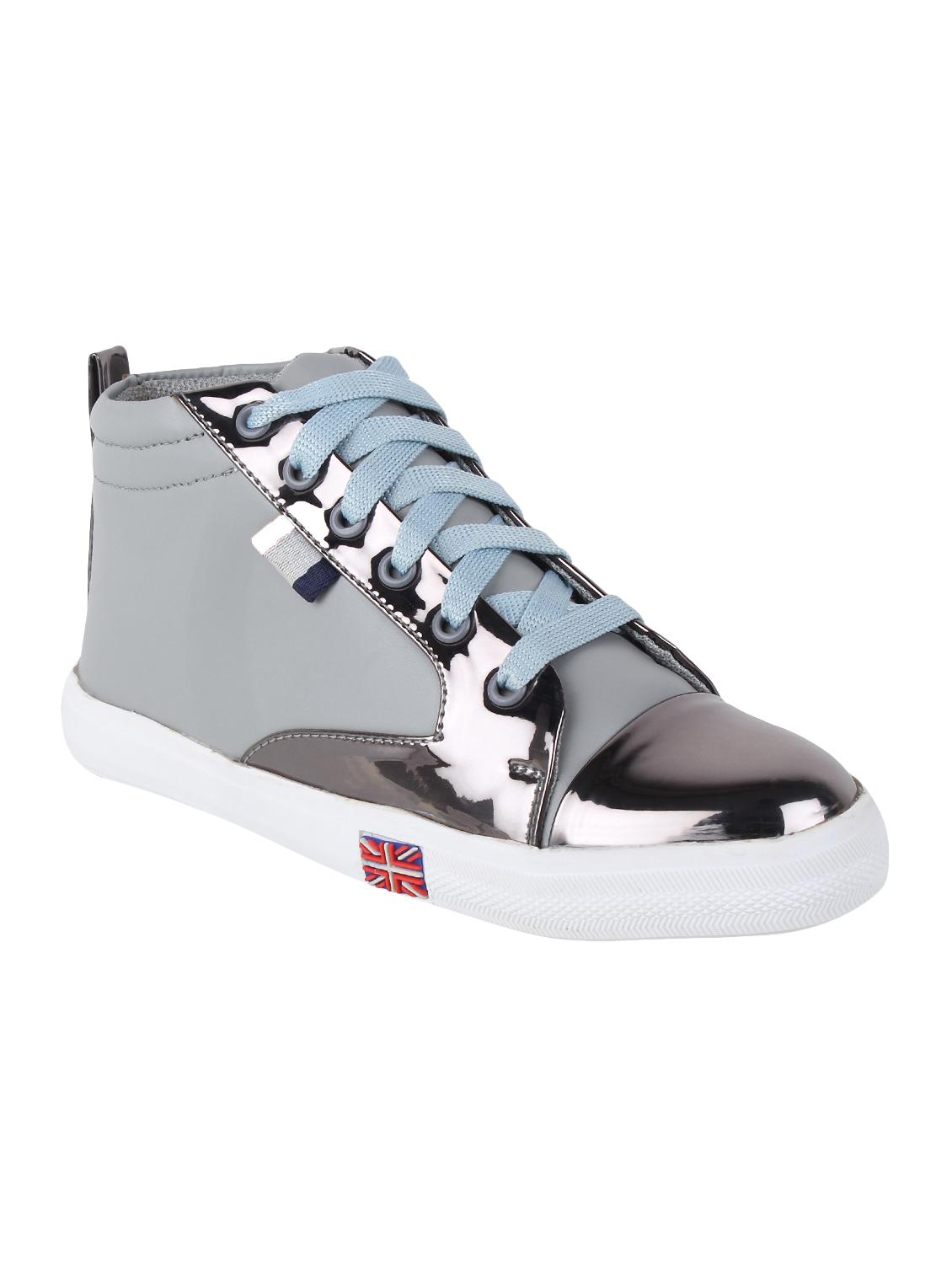grey lace-up sneakers - 16665874 - Zoom Image - 1